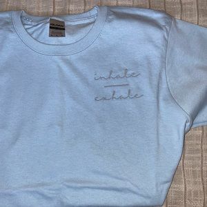 Inhale exhale tee